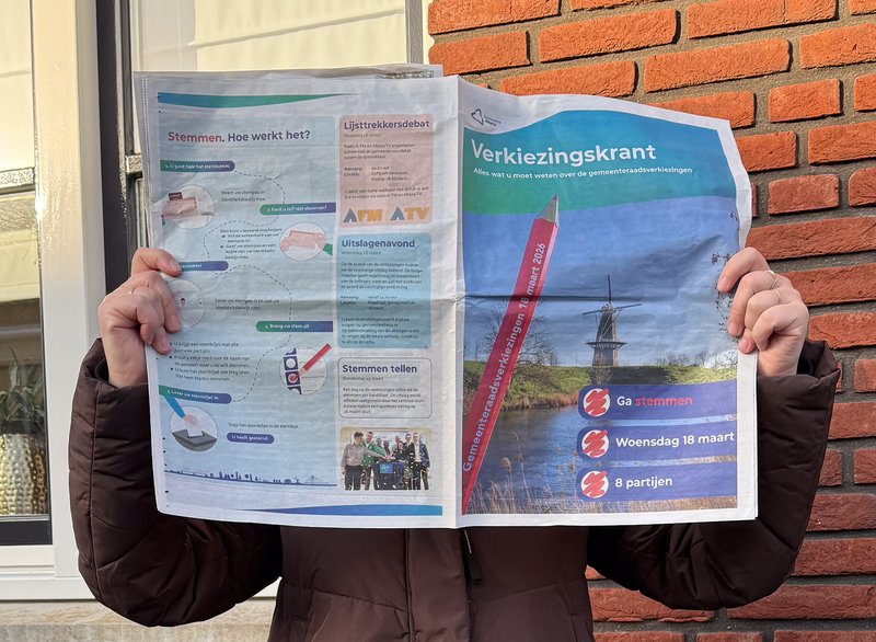 Afbeelding verkiezingskrant